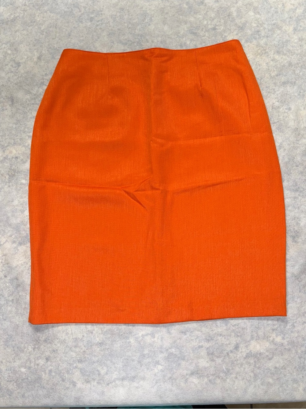 Synari Pencil Cut Skirt Orange Size 10
